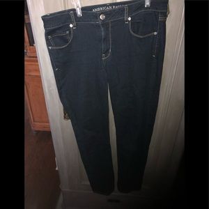 American Eagle dark stretchy jeans